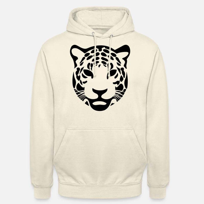 Léopard - Sweat-shirt à capuche unisexe - vanille