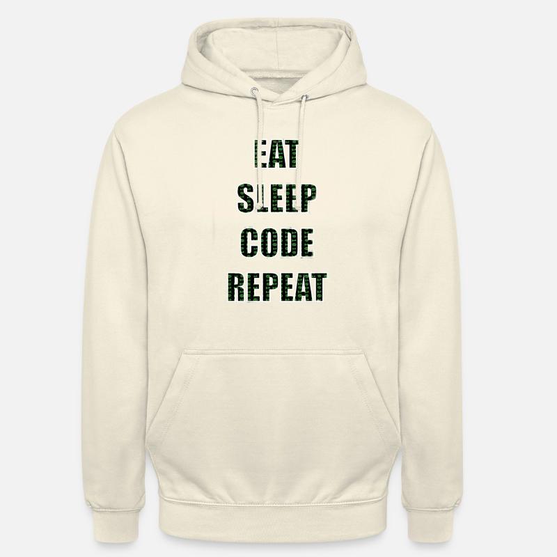 Programmeurs Programmation Code - Sweat-shirt à capuche unisexe - vanille