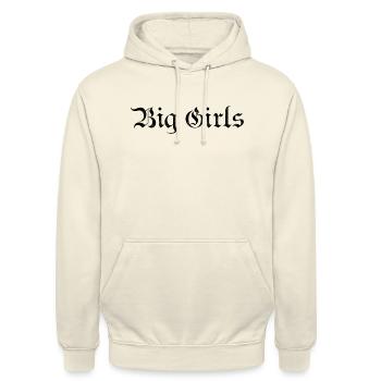 Streetwear - Sweat-shirt à capuche unisexe - vanille - Devant - Alina (178cm) & Michal (187cm)