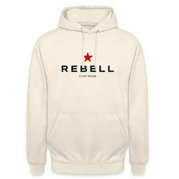 Filouz Rebell - Unisex Hoodie - Vanille-Milchshake - Vorne - Alina (178cm) & Michal (187cm)
