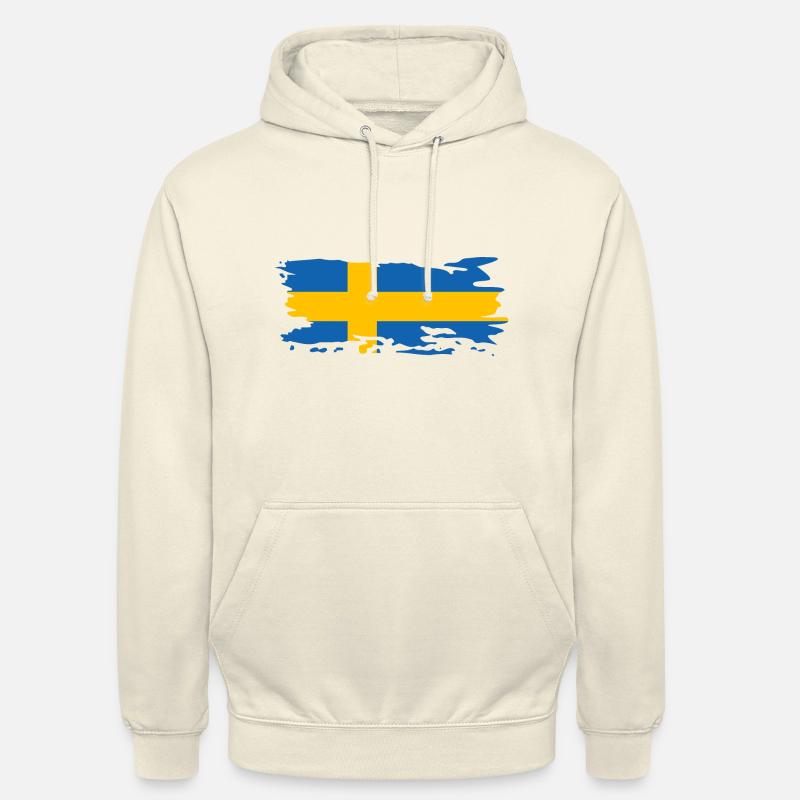 Drapeau Suède Scandinavie - Sweat-shirt à capuche unisexe - vanille