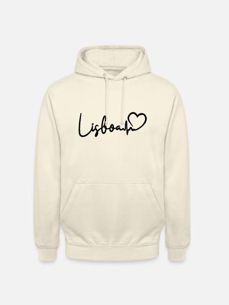 Lisboa Heartbeat Lisbon - Unisex Hoodie - vanilla