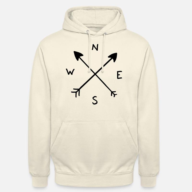 aiguille du compas - Sweat-shirt à capuche unisexe - vanille