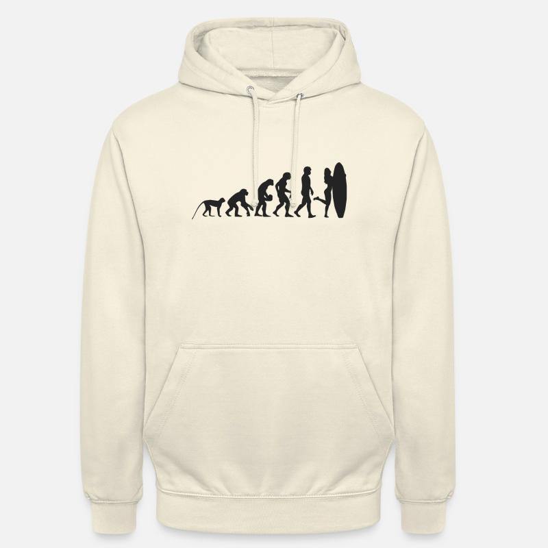 Evolution Surf - Sweat-shirt à capuche unisexe - vanille