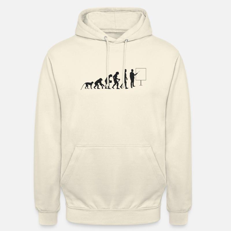 Lehrer Evolution - Unisex Hoodie - Vanille-Milchshake