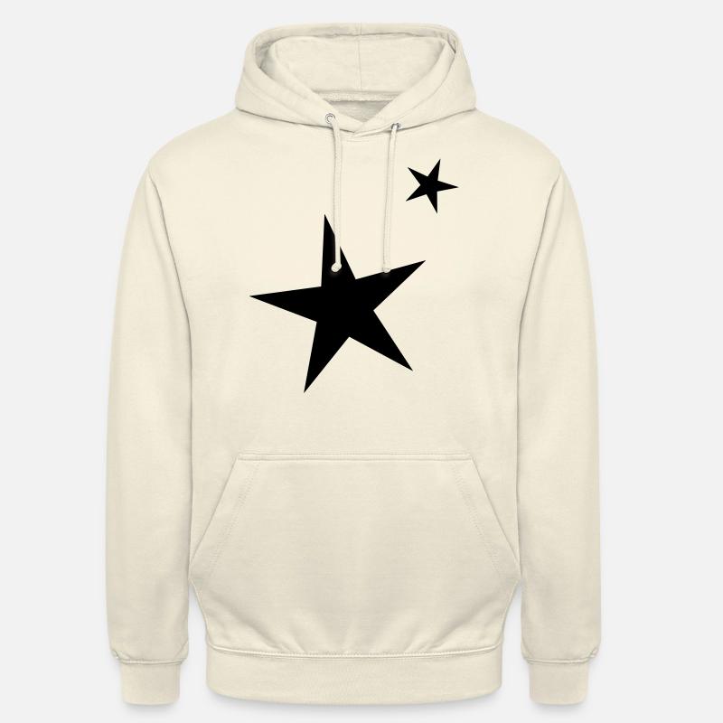 étoiles - Sweat-shirt à capuche unisexe - vanille