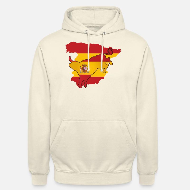 spanien flagge Spanien-Geschenk Spanischer Stier - Unisex Hoodie - Vanille-Milchshake