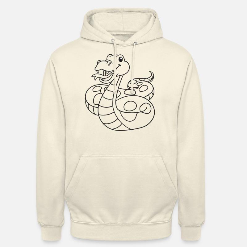 Schlange, Schlangen, Geschenk, Geschenkidee - Unisex Hoodie - Vanille-Milchshake