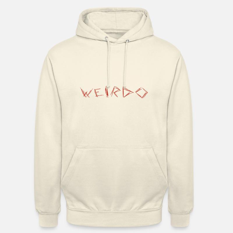 Weirdo Weird Emo Drôle de phrases - Sweat-shirt à capuche unisexe - vanille