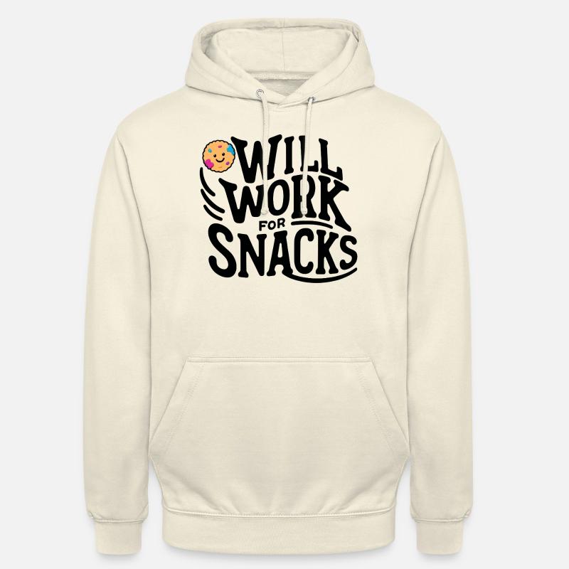 Travailler pour les biscuits - Sweat-shirt à capuche unisexe - vanille