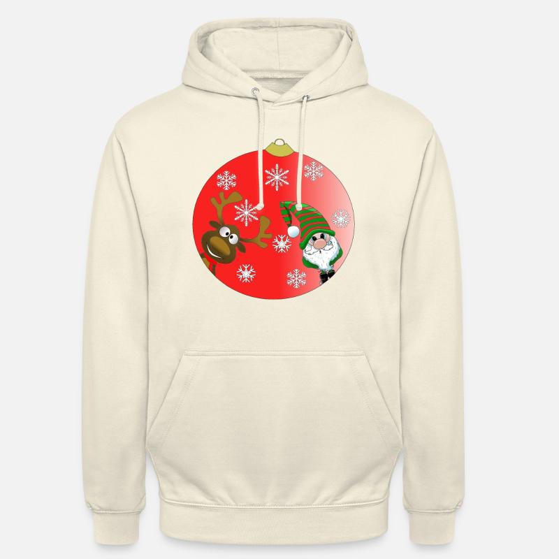 Renne de noël et gnôme - Sweat-shirt à capuche unisexe - vanille