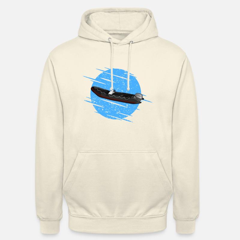 Schlauchboot Motorboot - Unisex Hoodie - Vanille-Milchshake