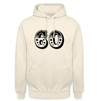 60 - Nombre - Nombre - Sweat-shirt à capuche unisexe - vanille - Devant - Alina (178cm) & Michal (187cm)