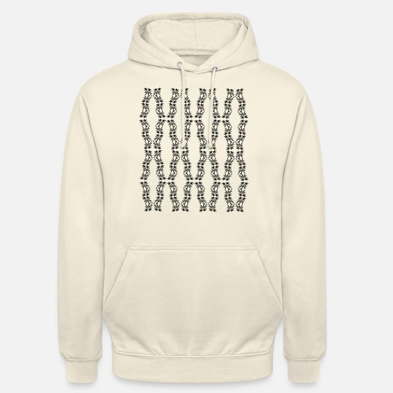 Unique Structure - Sweat-shirt à capuche unisexe - vanille