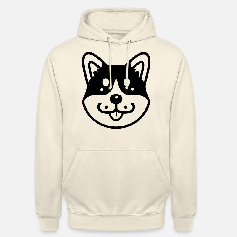 Chien - Sweat-shirt à capuche unisexe - vanille