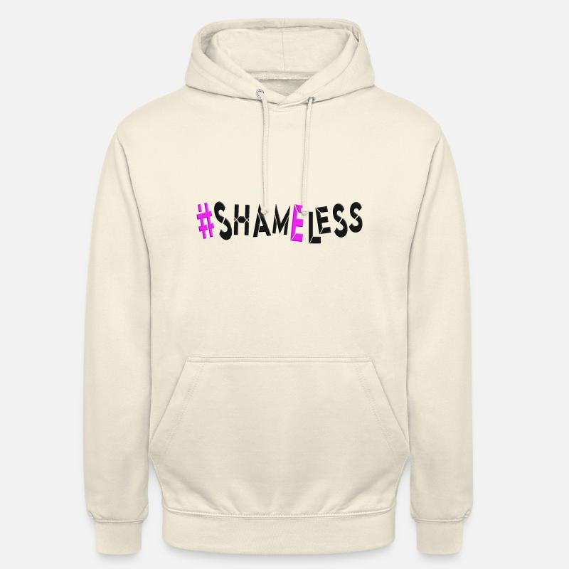 #shameless flagrant et sans vergogne - Sweat-shirt à capuche unisexe - vanille