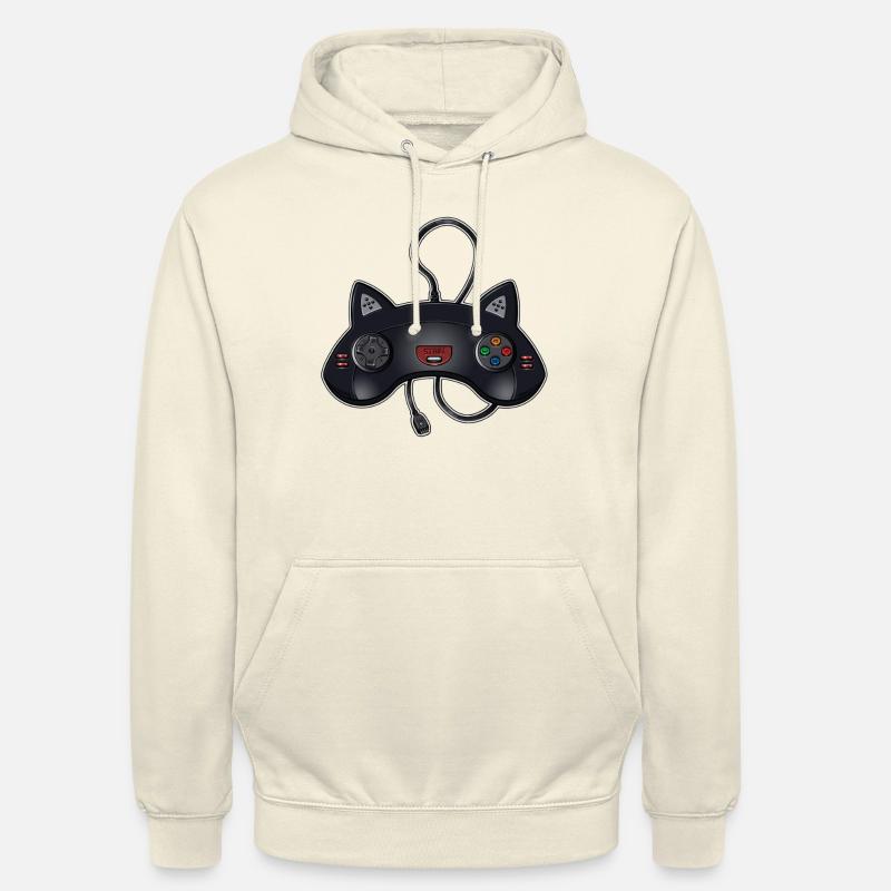Joystick de chat - Sweat-shirt à capuche unisexe - vanille
