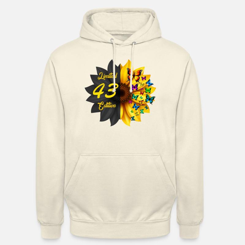 Édition limitée 43 Anniversaire Tournesol - Sweat-shirt à capuche unisexe - vanille