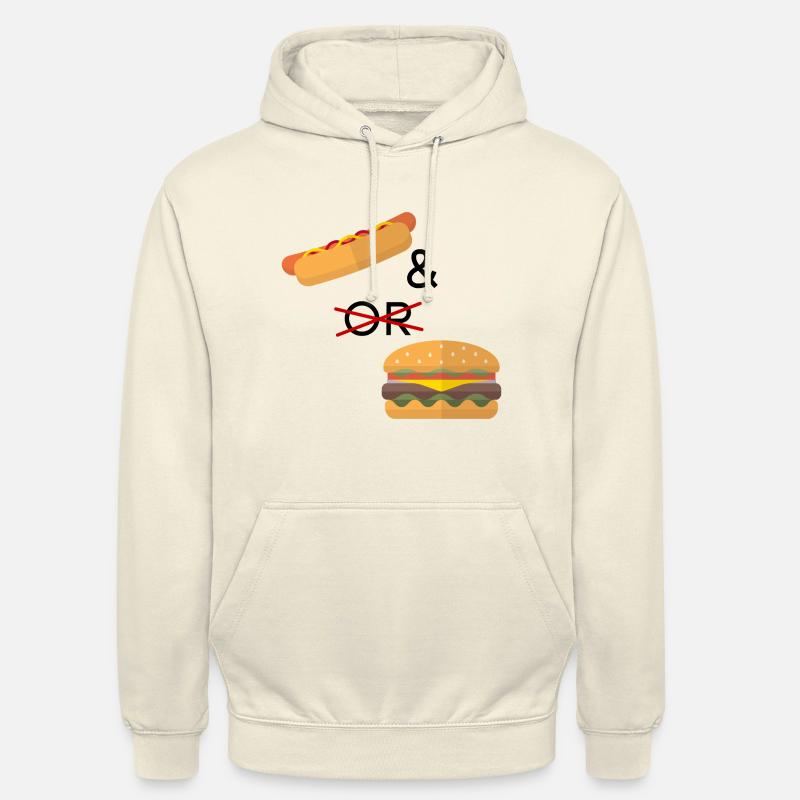 Hotdog oder Burger - Unisex Hoodie - Vanille-Milchshake