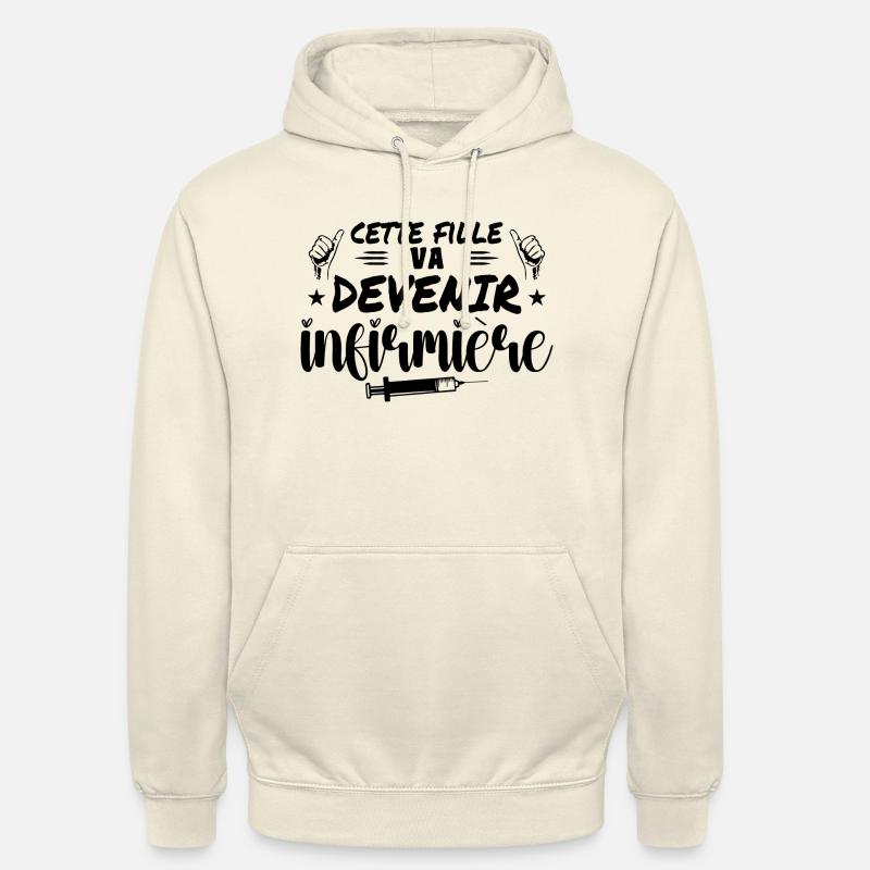 Dieses Mädchen wird Krankenschwester - Unisex Hoodie - Vanille-Milchshake