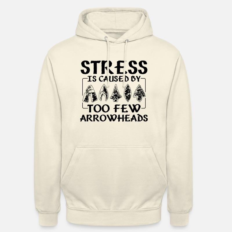 Collecter les pointes de flèche - Sweat-shirt à capuche unisexe - vanille
