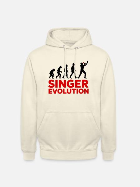 Singer Evolution Musik Bühne - Unisex Hoodie - Vanille-Milchshake
