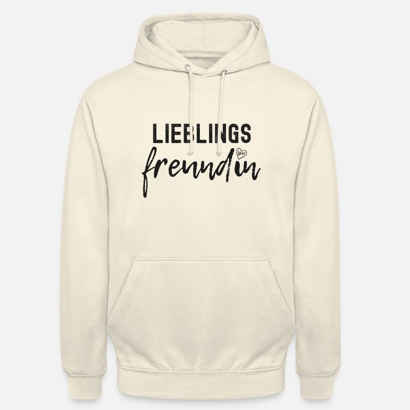 Liebe Romantisches Spruch geschenk beste Freundin - Felpa con cappuccio unisex - milkshake