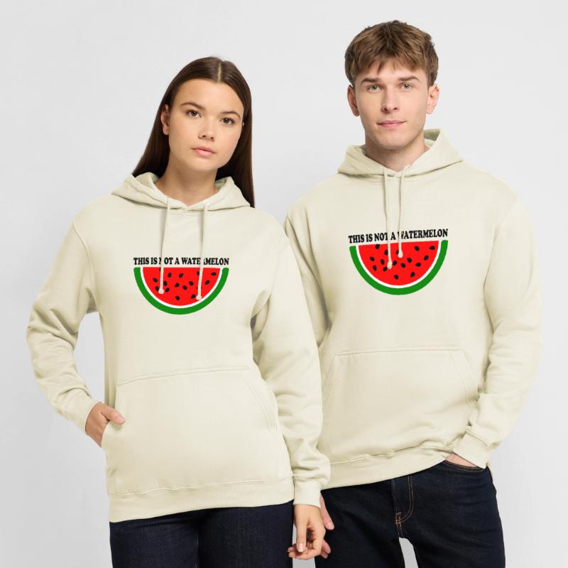 Pastèque Sweat-shirt à capuche unisexe