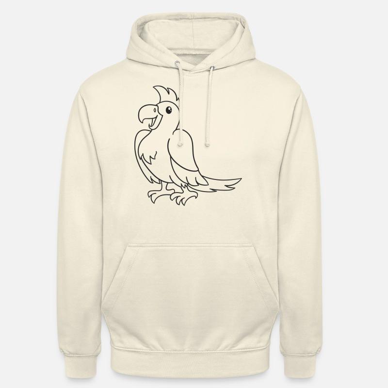 Papagei, Vogel, Geschenk, Geschenkidee - Unisex Hoodie - Vanille-Milchshake