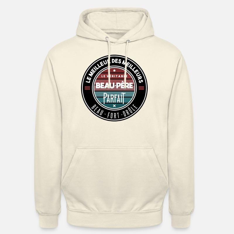 Le véritable beau père parfait - Sweat-shirt à capuche unisexe - vanille