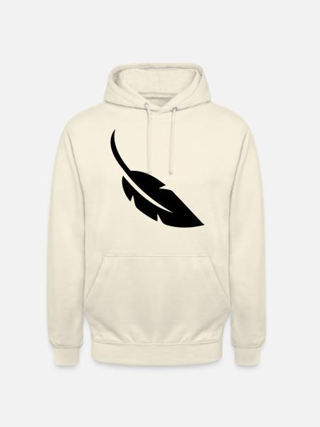 Feather symbol - Unisex Hoodie - vanilla