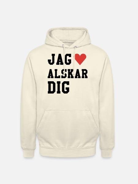 Jag alskar dig - Unisex Hoodie - Vanille-Milchshake