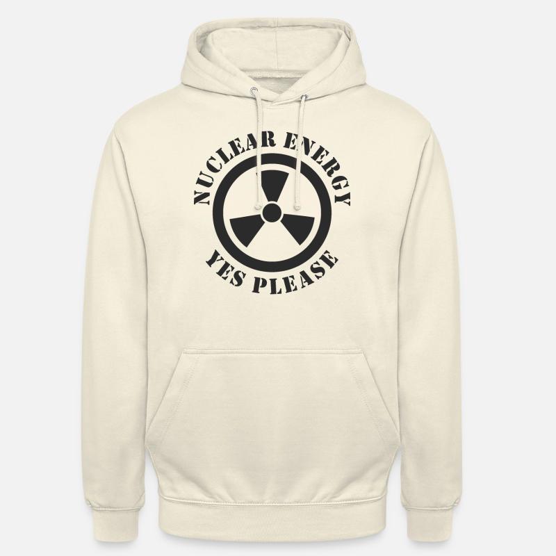 Kernenergie, Ja bitte, Atomkraft - Unisex Hoodie - Vanille-Milchshake