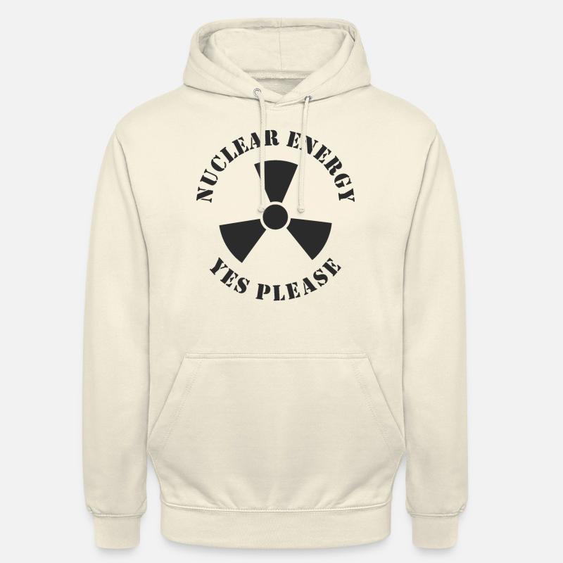 Kernenergie, Ja bitte, Atomkraft - Unisex Hoodie - Vanille-Milchshake