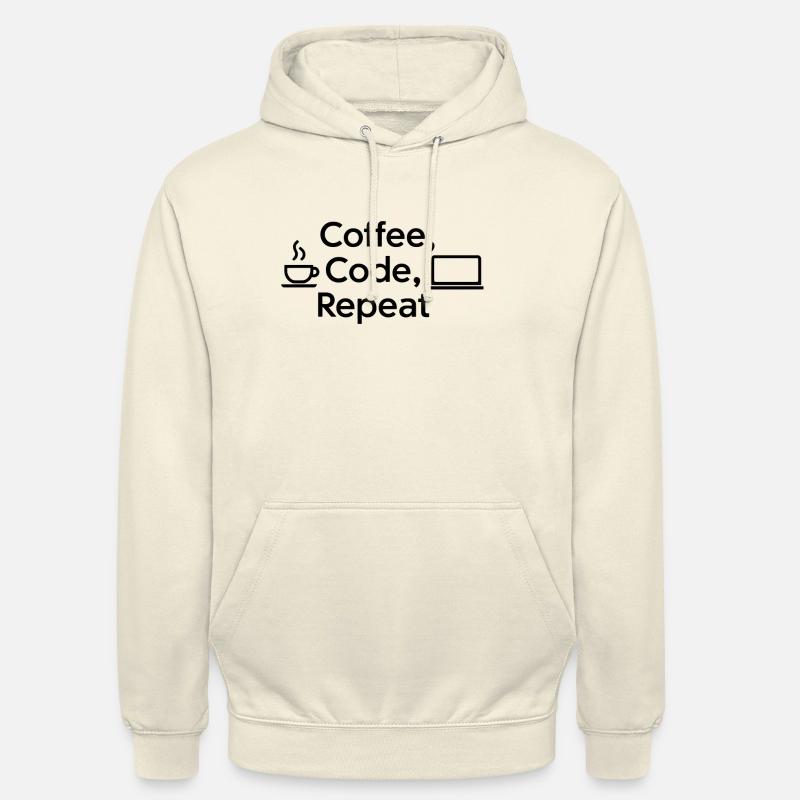 Kaffee & Code: Tägliche Routine - Unisex Hoodie - Vanille-Milchshake