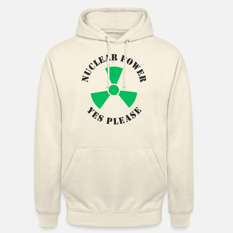 Atomkraft, Ja bitte, Kernenergie - Unisex Hoodie - Vanille-Milchshake