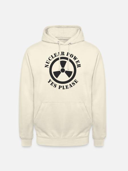 Atomkraft, Ja bitte, Kernenergie - Unisex Hoodie - Vanille-Milchshake