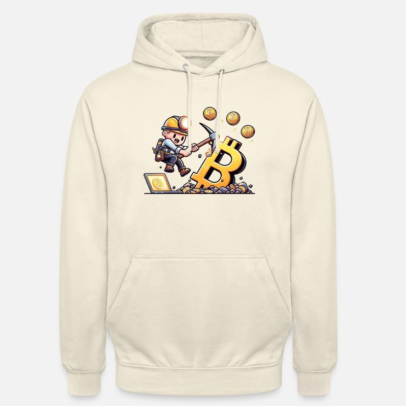 Bitcoin - Sweat-shirt à capuche unisexe - vanille