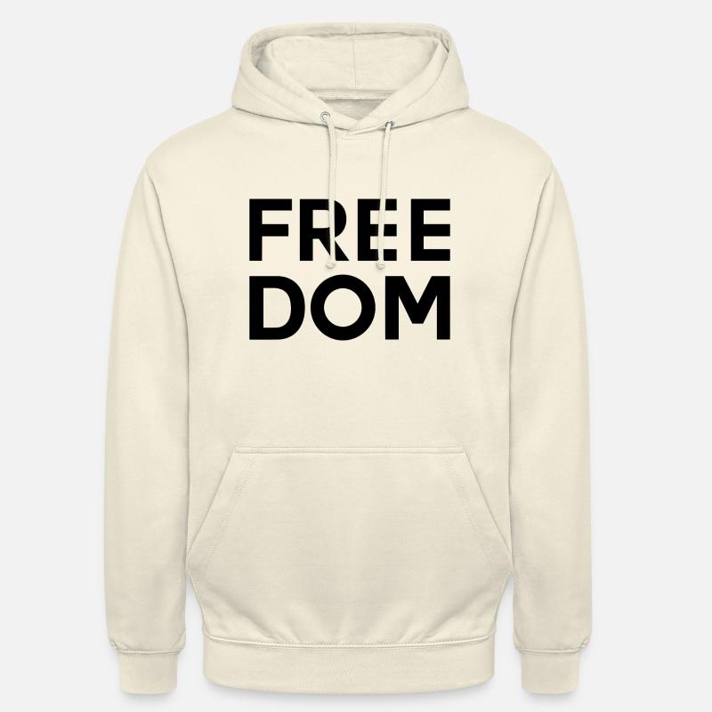 LIBERTÉ Déclaration libre Liberté - Sweat-shirt à capuche unisexe - vanille