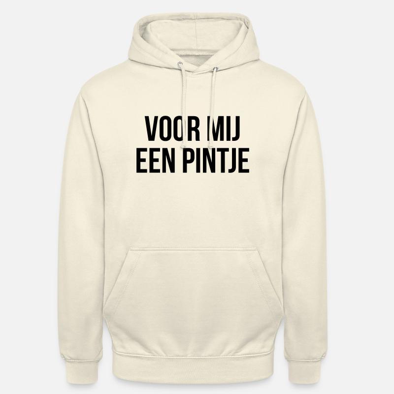 Une pinte pour moi - Sweat-shirt à capuche unisexe - vanille