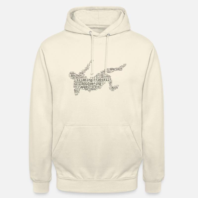 Bouldering Climber Boulder Climbing - Unisex Hoodie - vanilla