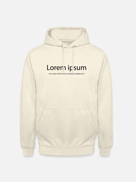 Lorem impsum design - Unisex Hoodie - vanilla