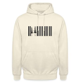 shinrin yoku wald natur waldmensch bushcraft - Unisex Hoodie - Vanille-Milchshake - Vorne - Alina (178cm) & Michal (187cm)