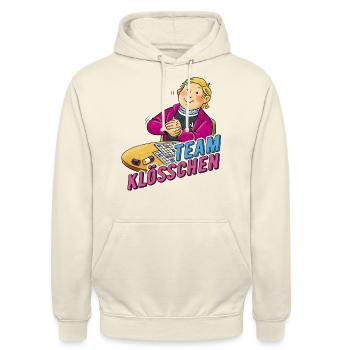 TKKG Team Willi Klösschen - Unisex Hoodie - Vanille-Milchshake - Vorne - Alina (178cm) & Michal (187cm)