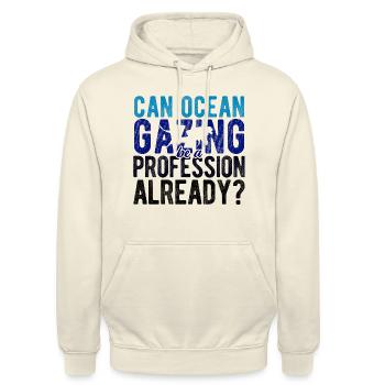 Apnoetaucher Freitaucher Taucher - Unisex Hoodie - Vanille-Milchshake - Vorne - Alina (178cm) & Michal (187cm)