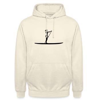 Stand Up Paddling - Unisex Hoodie - Vanille-Milchshake - Vorne - Alina (178cm) & Michal (187cm)
