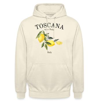 Toskana - Italien - Urlaub - Zitrone - Italia - Unisex Hoodie - Vanille-Milchshake - Vorne - Alina (178cm) & Michal (187cm)