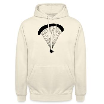 Gleitschirm - Unisex Hoodie - Vanille-Milchshake - Vorne - Alina (178cm) & Michal (187cm)
