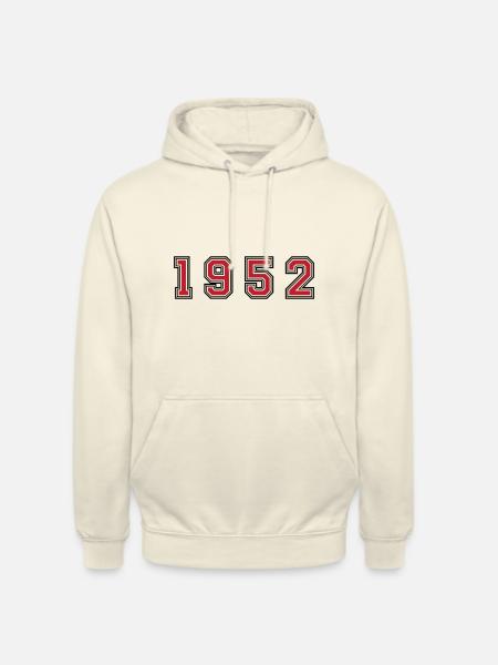 1952 year number - Unisex Hoodie - vanilla