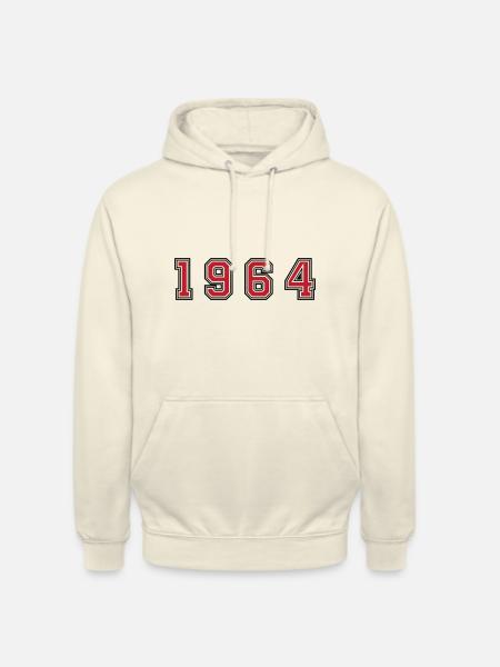 1964 year number - Unisex Hoodie - vanilla